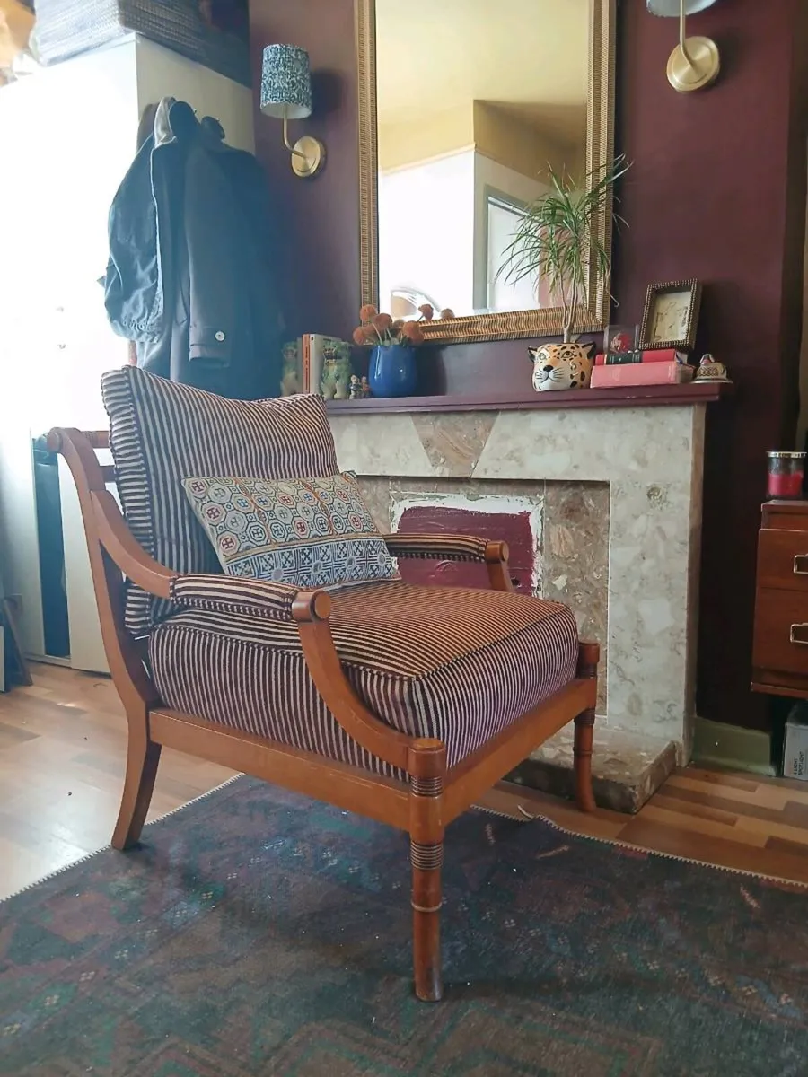 Louis XVI Style Arm Chair - Image 3