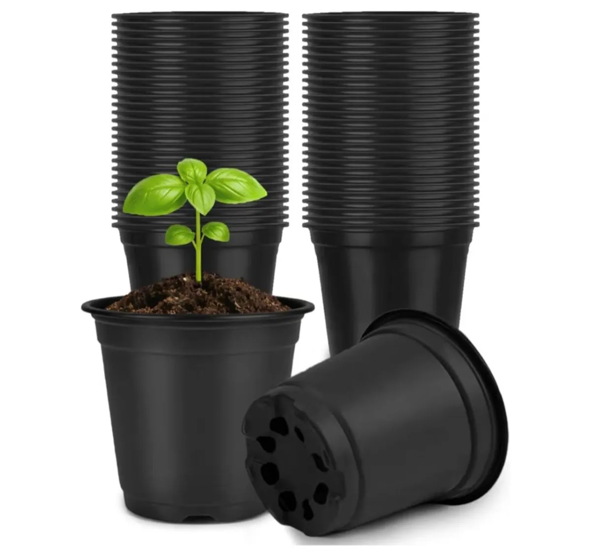 Black Plant Pots