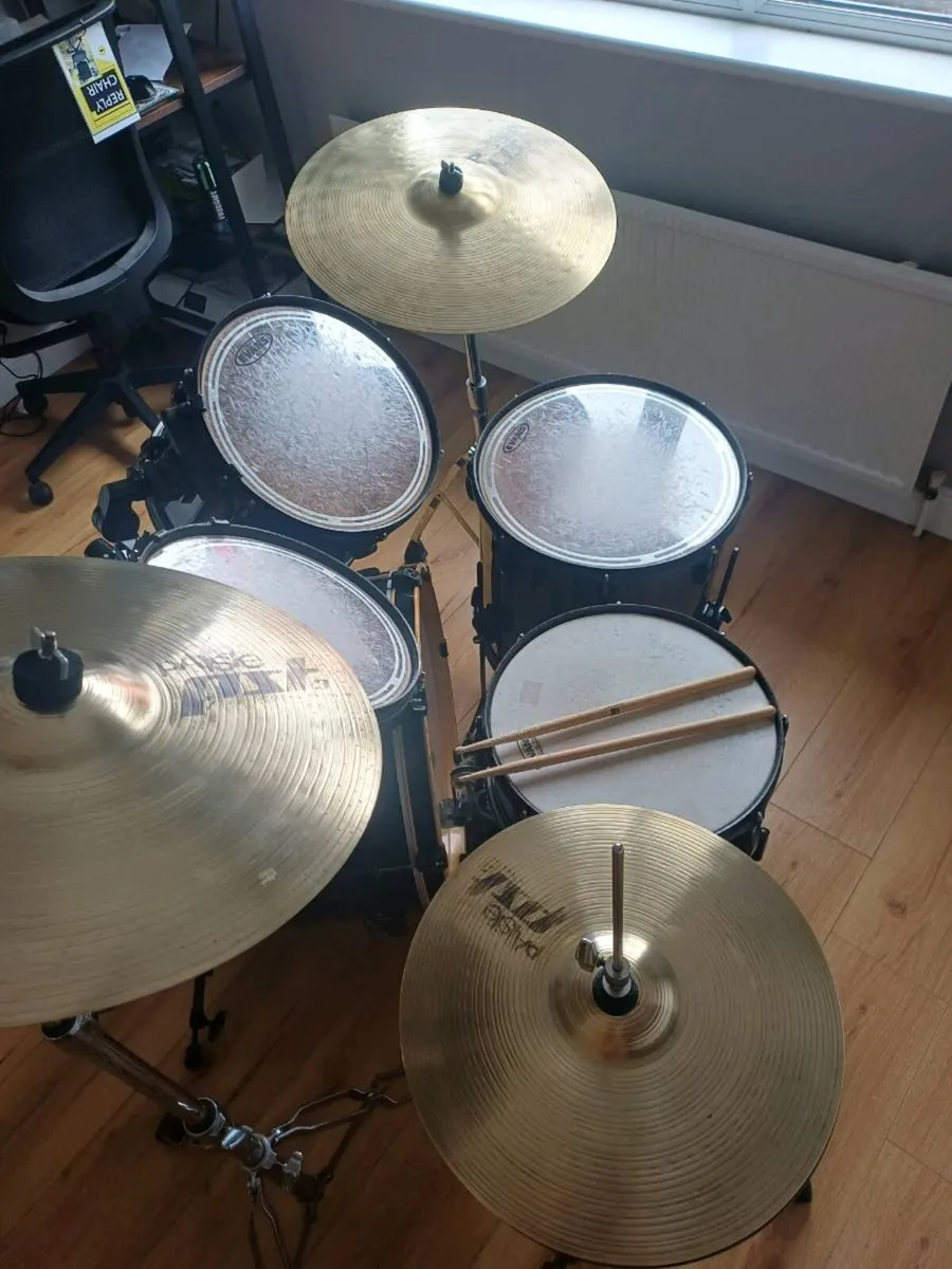 Pearl Export Jet Black series drumkit - Image 3