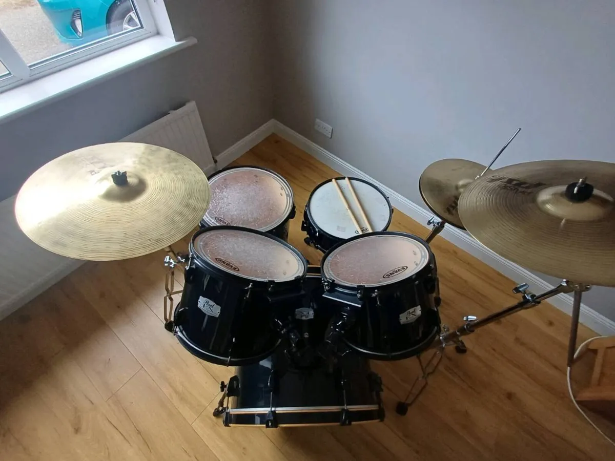 Pearl Export Jet Black series drumkit - Image 4