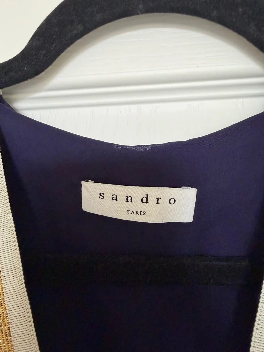 Sandro navy blue dress - Image 3