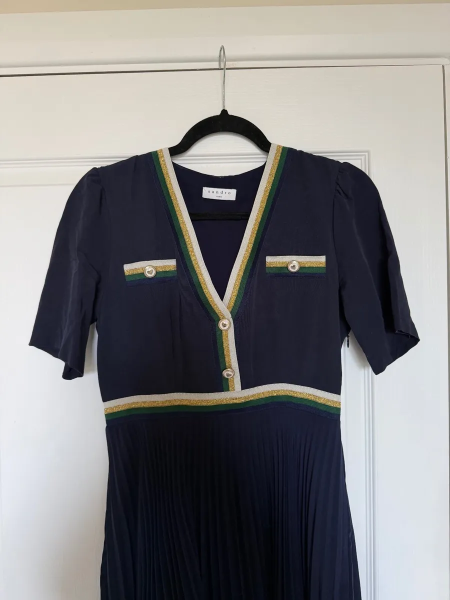 Sandro navy blue dress - Image 4