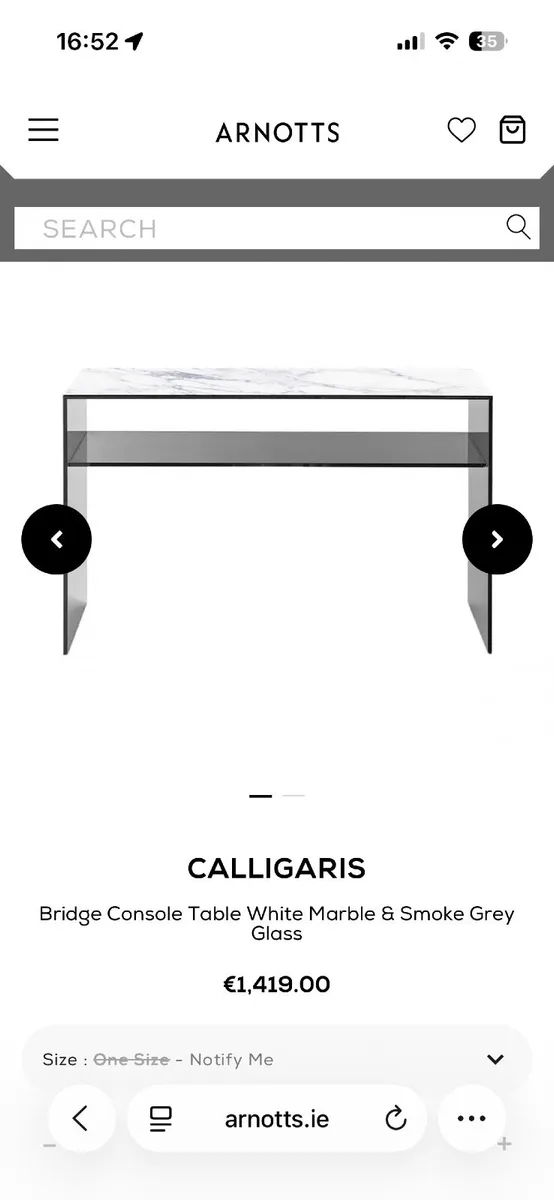 Calligaris console table  - living room/hall - Image 3