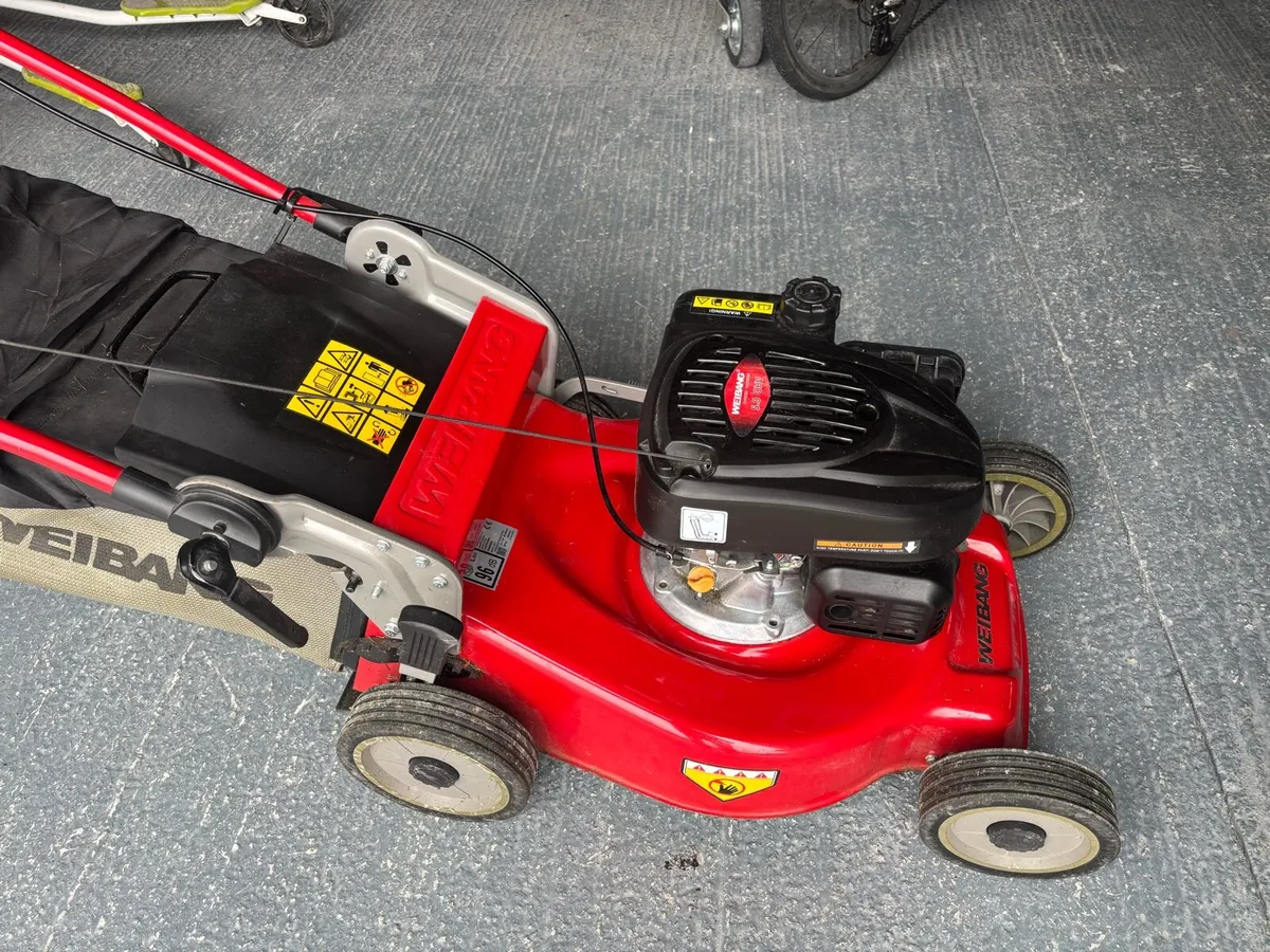 18” Weibang push lawnmower only 1yr old - Image 2