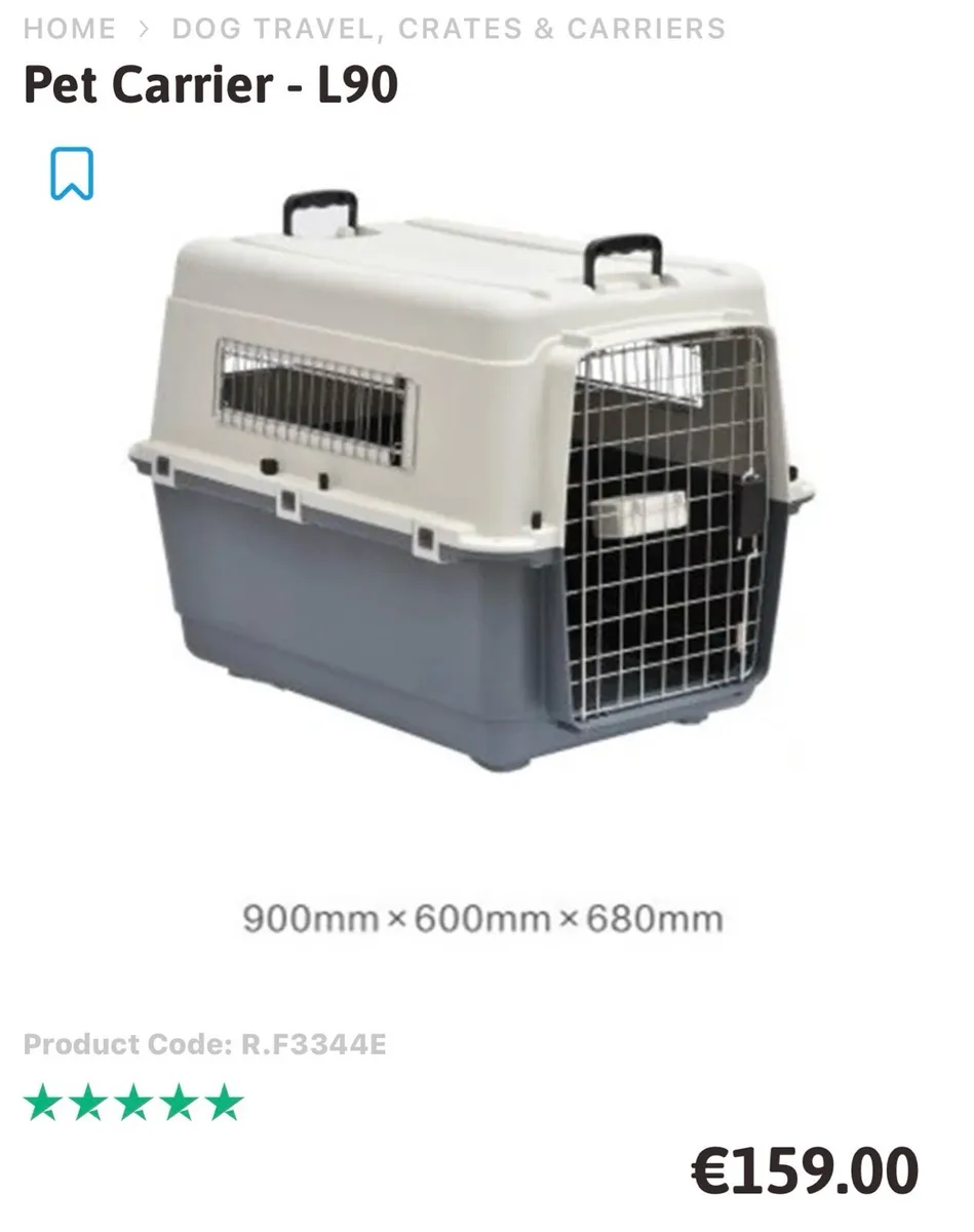 Dog Travel Crate - Image 1