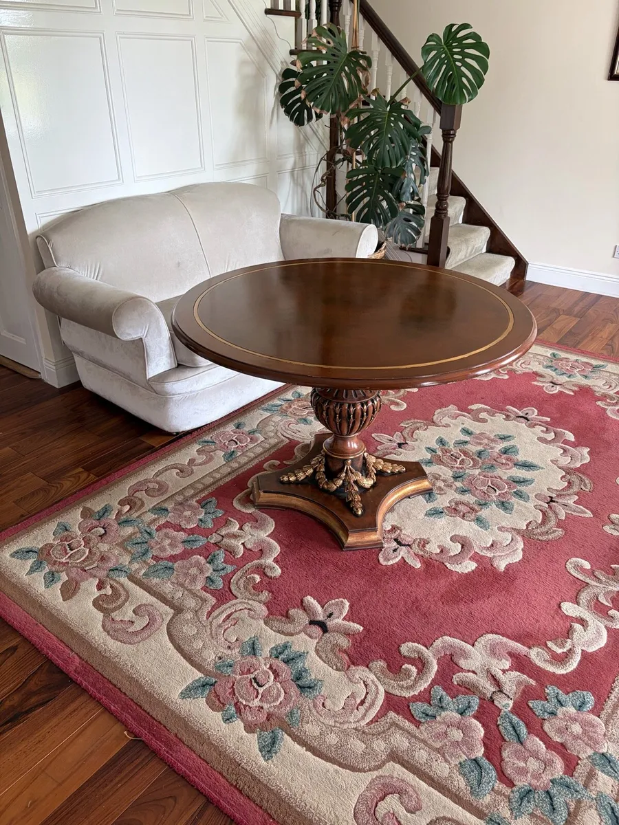 Round Oak Dining Table - Image 3