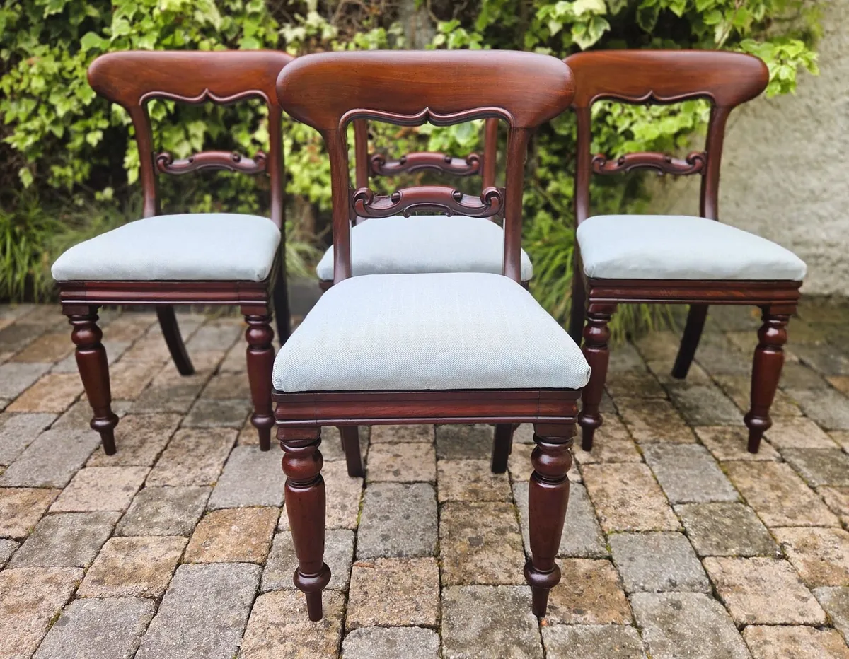Victorian Balloon Back Chairs - Circa 1860 - Image 1