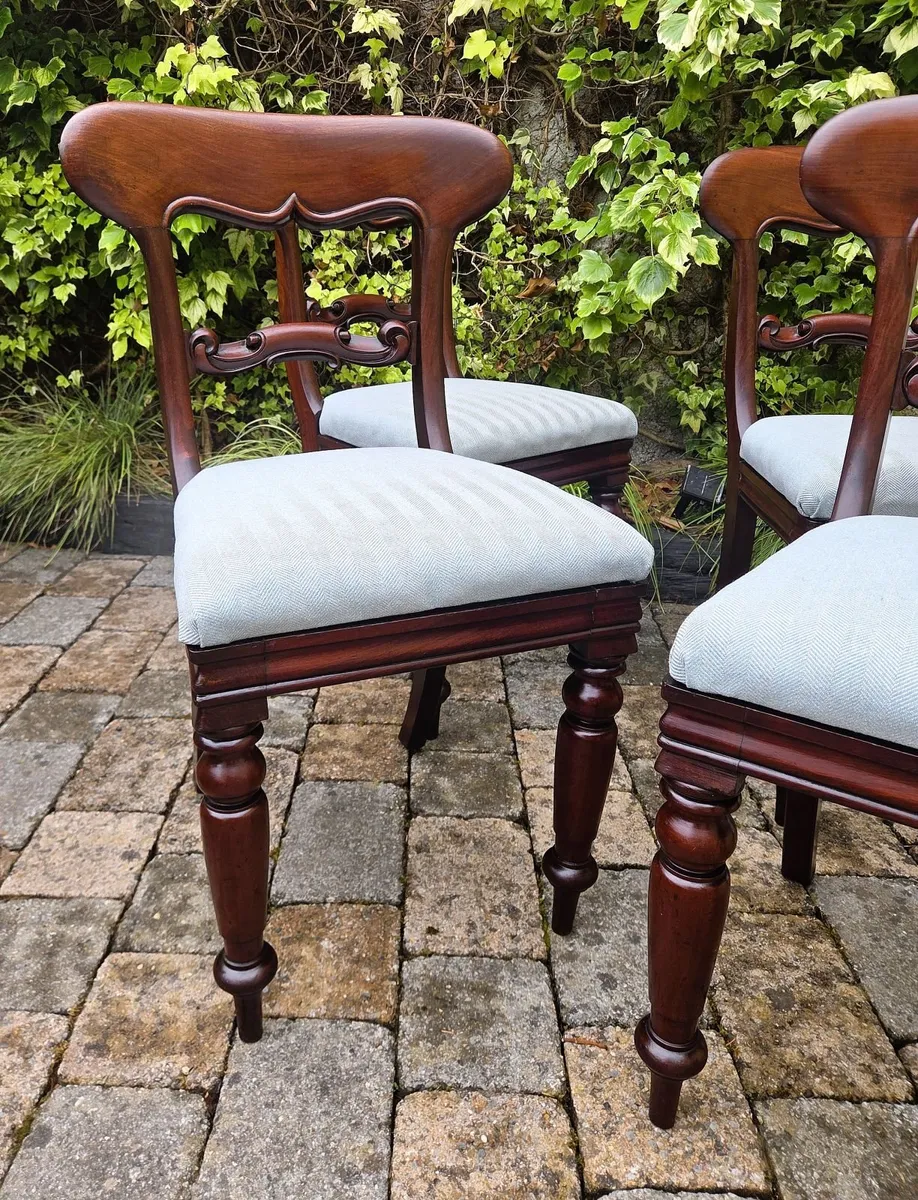 Victorian Balloon Back Chairs - Circa 1860 - Image 3