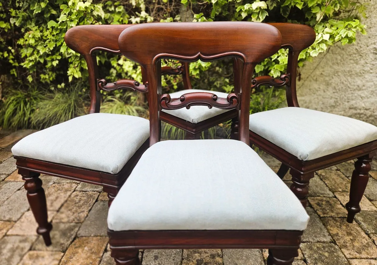 Victorian Balloon Back Chairs - Circa 1860 - Image 4