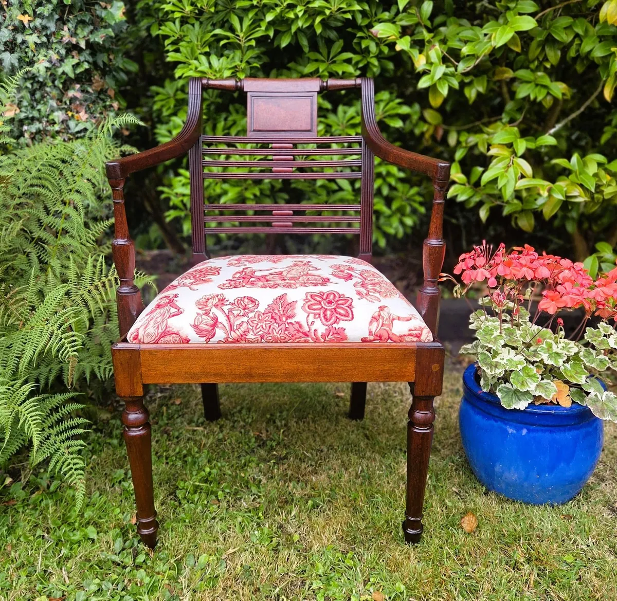 Georgian Mahogany Armchair- Circa 1810 - Image 1