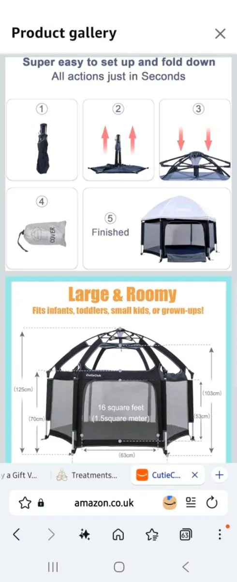 Outdoor and Indoor Baby Tent - Image 1