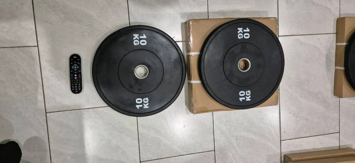 2x10kilo bumper weight plates brabd new - Image 4