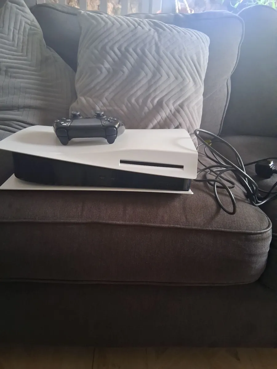 Playstation 5 with controller and leads - Image 1