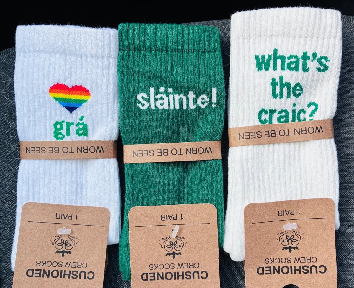 NEW Irish Slogan Socks €5 Each