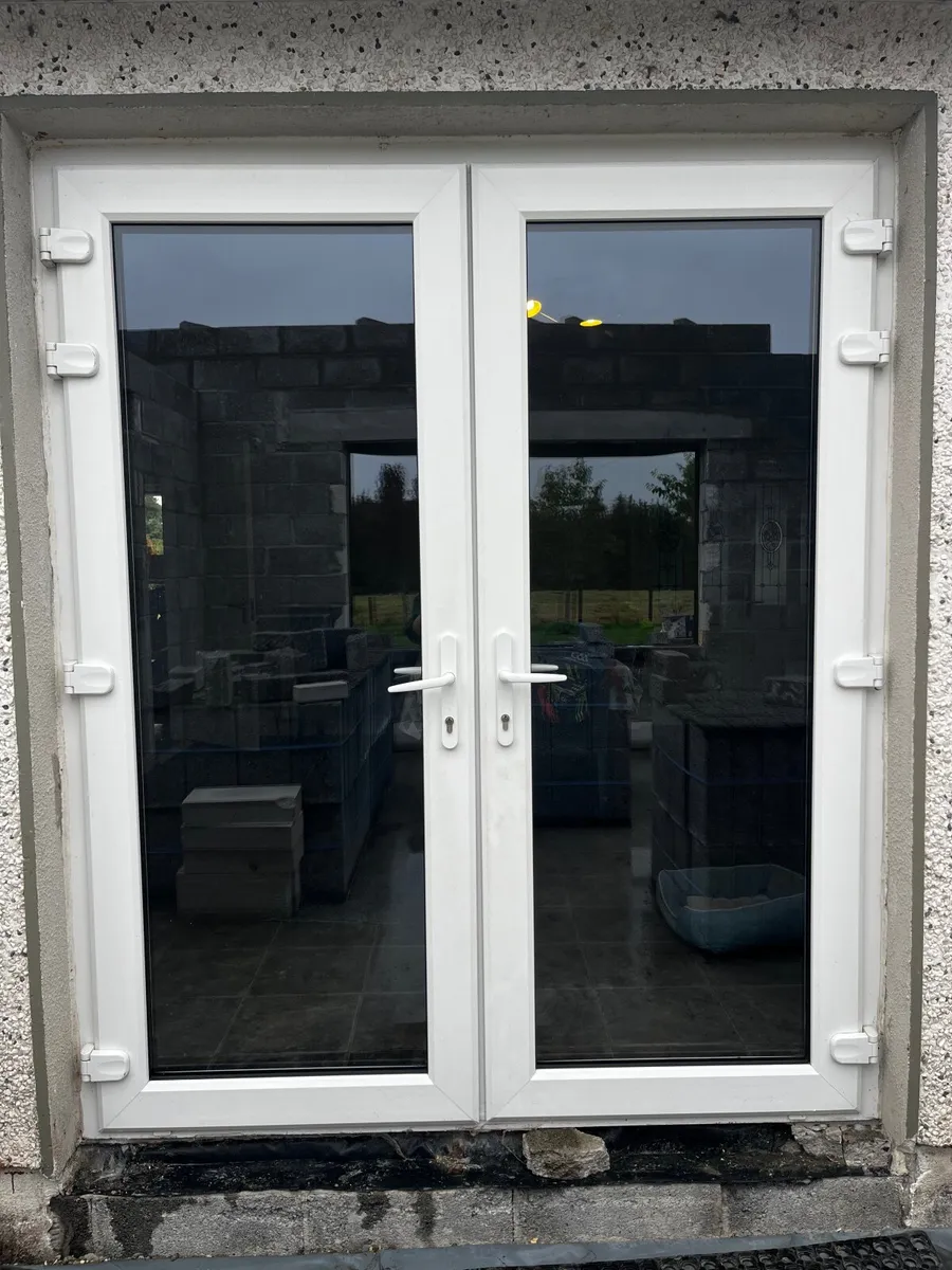 PVC double doors