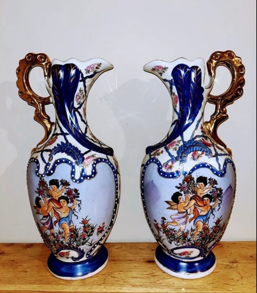 Pair 19th Century vases - Image 1