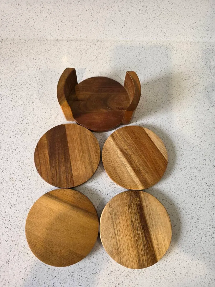 Wooden Coaster Set of 4 - Image 1