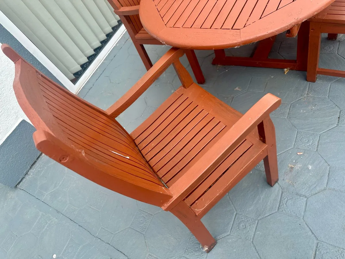 Outdoor Table and 6 Chairs garden furniture - Image 3