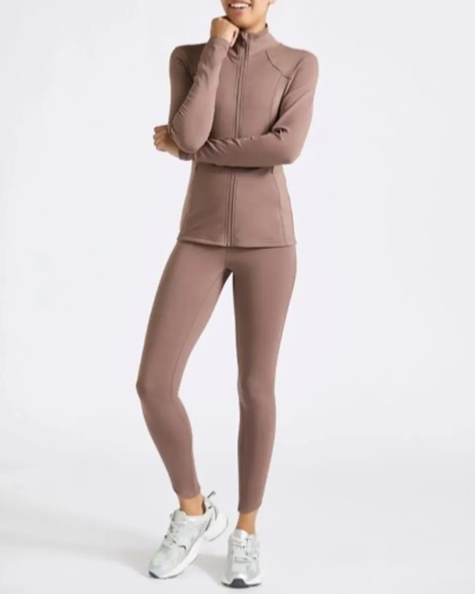 NEW Mocha Contour Jacket & Leggings Set. XS / 34 / - Image 1