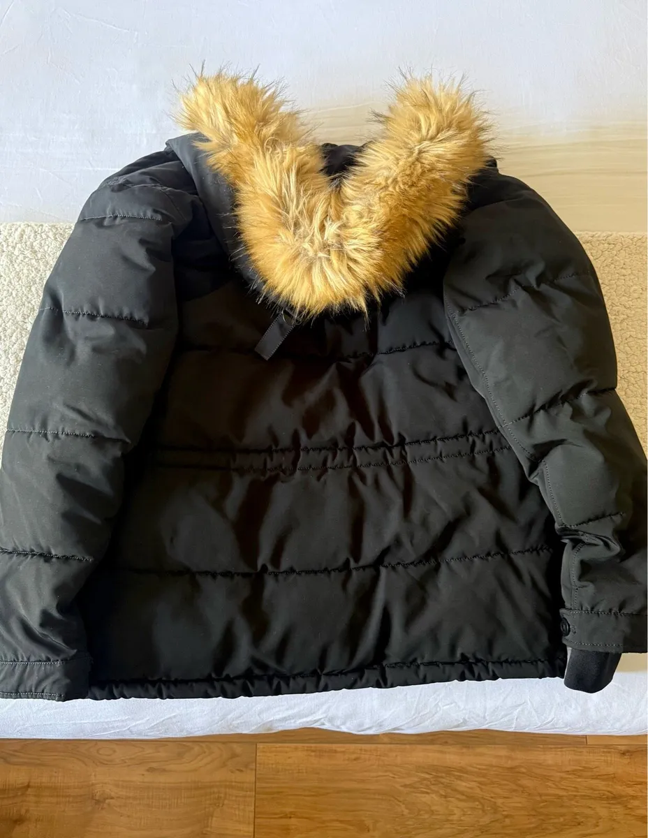 Zara Men’s Black Winter Jacket – Size M - Image 3