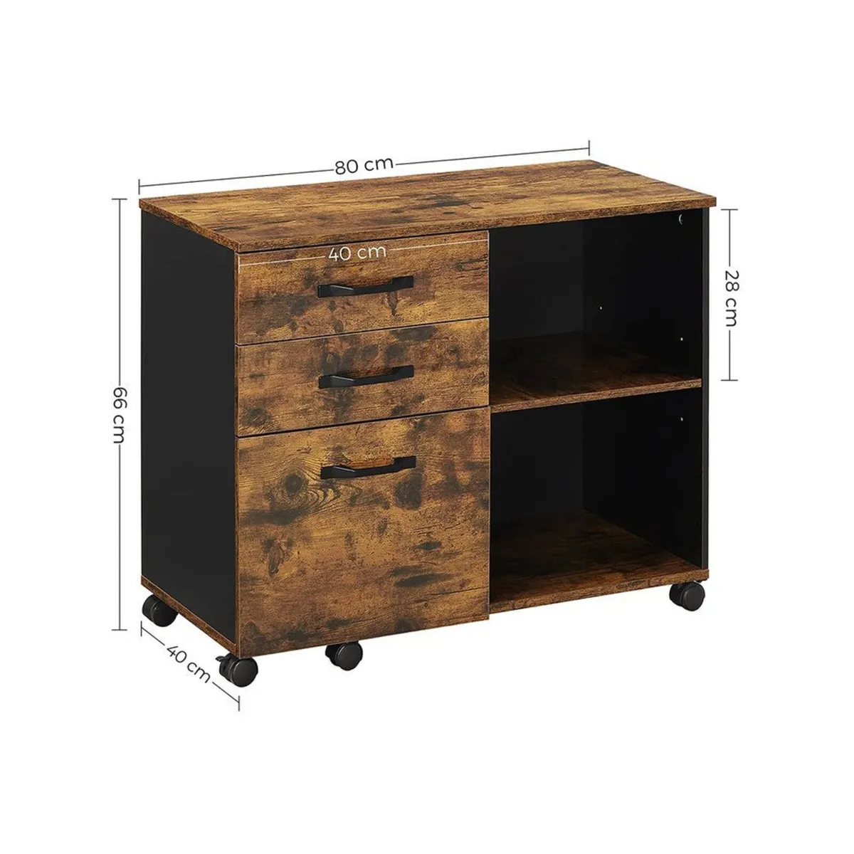 New Industrial Style Filing Cabinet - FREE P&P - Image 2