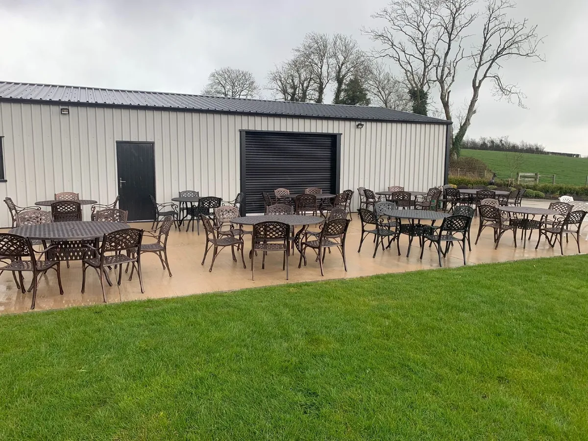 Aluminium Garden Patio Table and Chairs Furniture - Image 4
