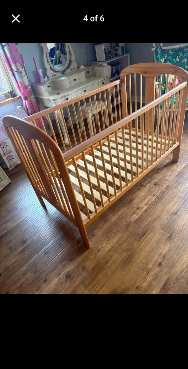 Wooden Baby Cot - Image 2