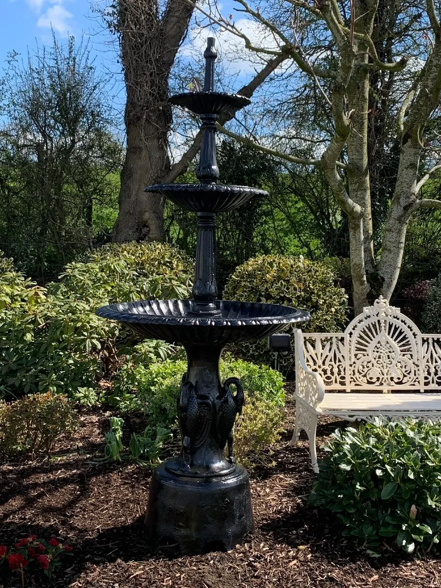 Cast iron garden water taps, pumps & bird baths - Image 1