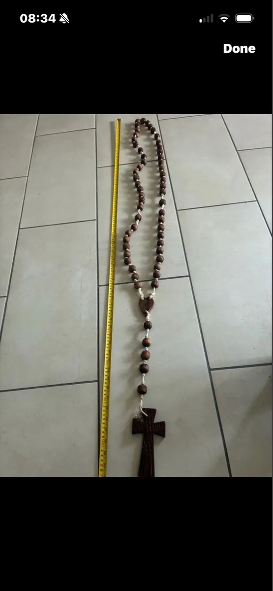 Giant Size Rosary Timber Beads - Image 4