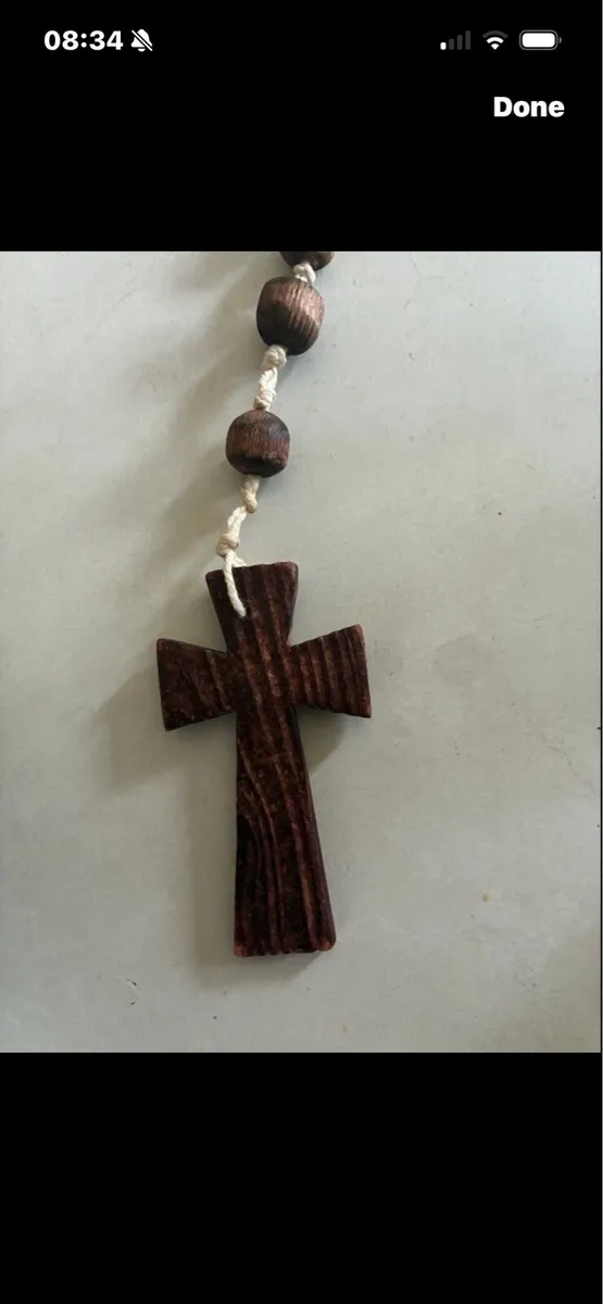 Giant Size Rosary Timber Beads - Image 2