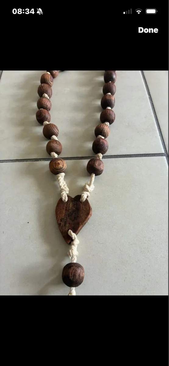 Giant Size Rosary Timber Beads - Image 3
