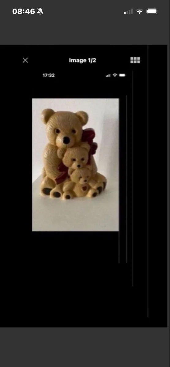 Cast Iron Teddy Bear Family Doorstop - Image 1