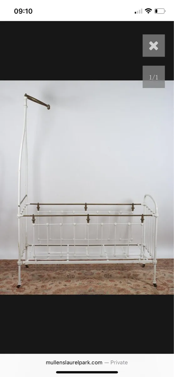 Antique 19th century cot - Image 1