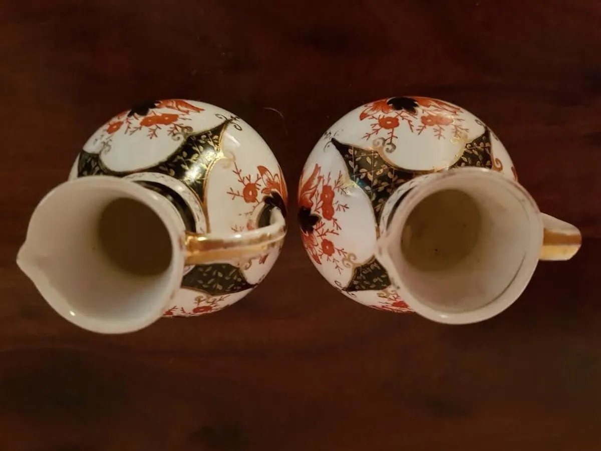 Lovely Pair Antique China Jugs Victorian - Image 3
