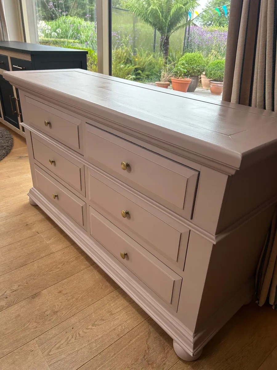 Dusty pink drawers / dresser / sideboard - Image 3