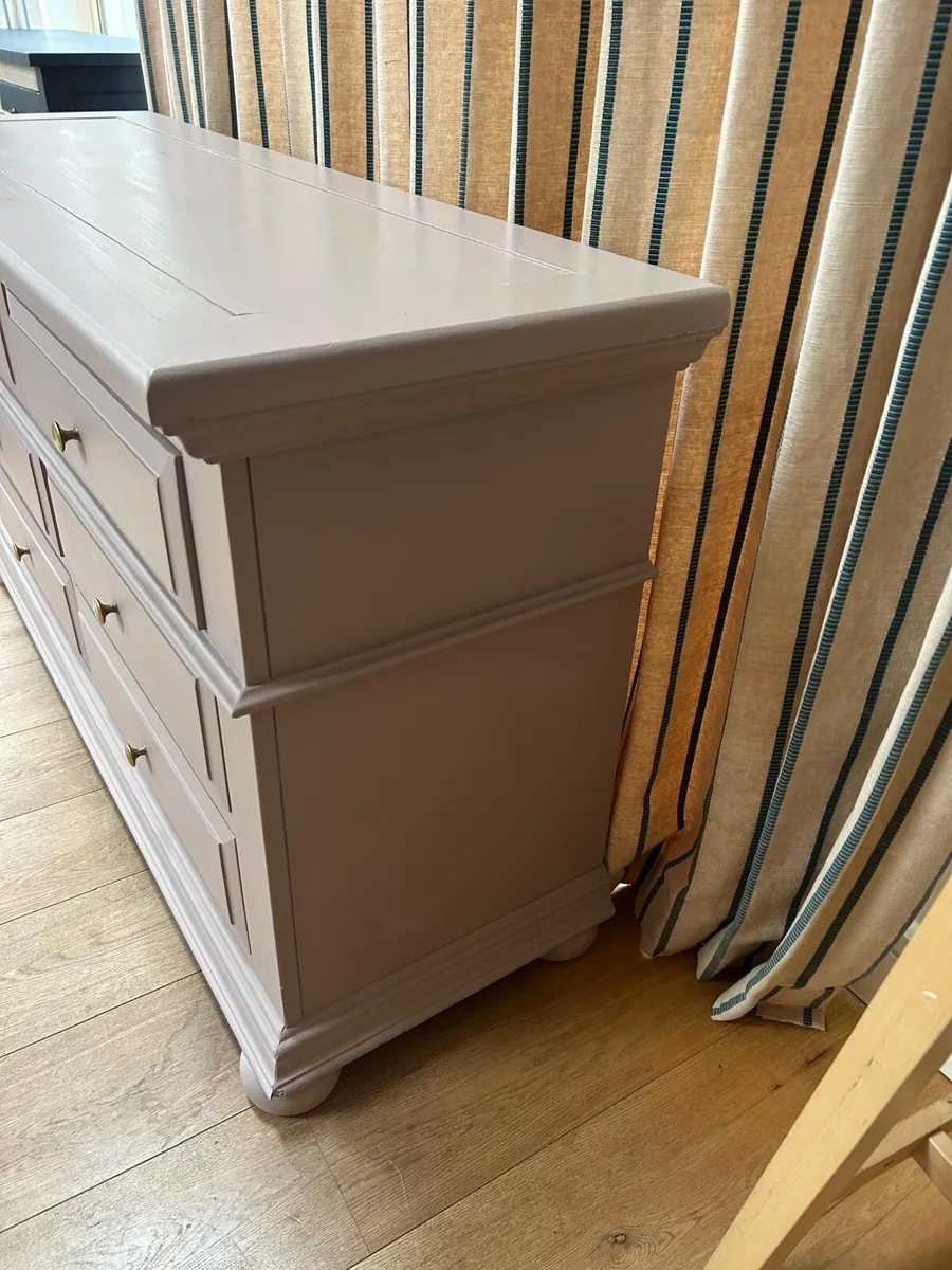Dusty pink drawers / dresser / sideboard - Image 4