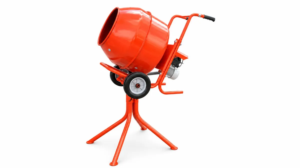 Electric Cement Mixer with Stand 240v-(NEW) Dublin - Image 1