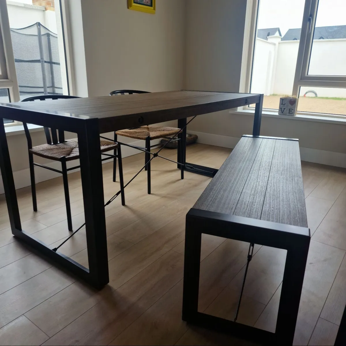 Kitchen table and bench - Image 3