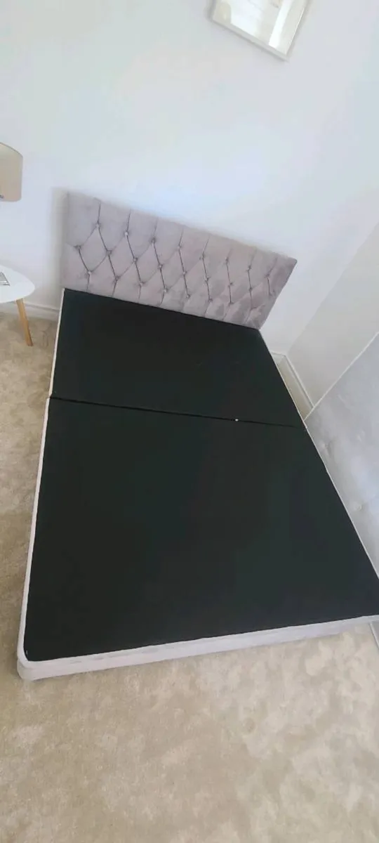 Double bed base and head board - Image 2