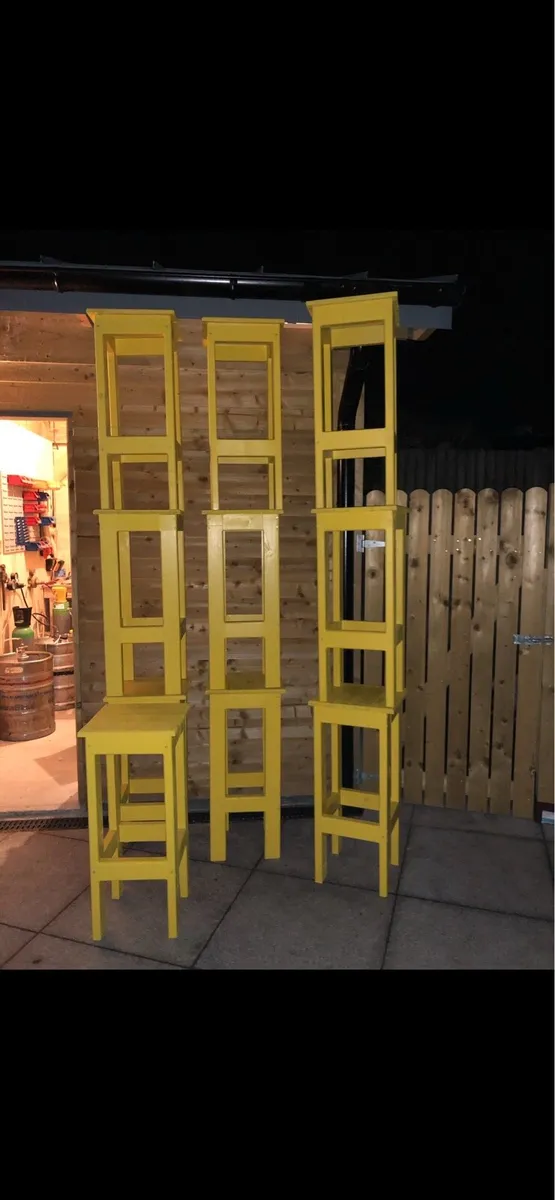 Wooden bar stools - Image 2