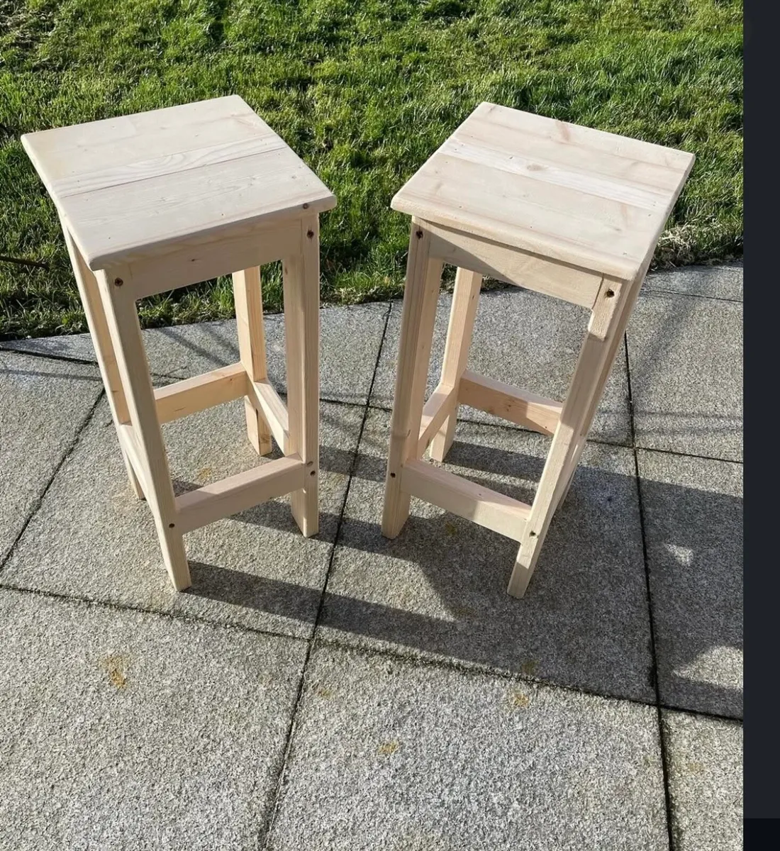 Wooden bar stools - Image 4