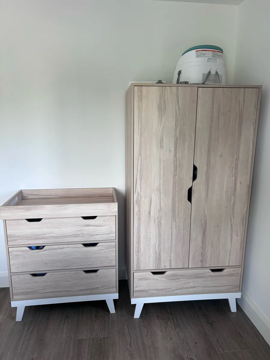 Mamas&Papas changing dresser and wardrobe - Image 1