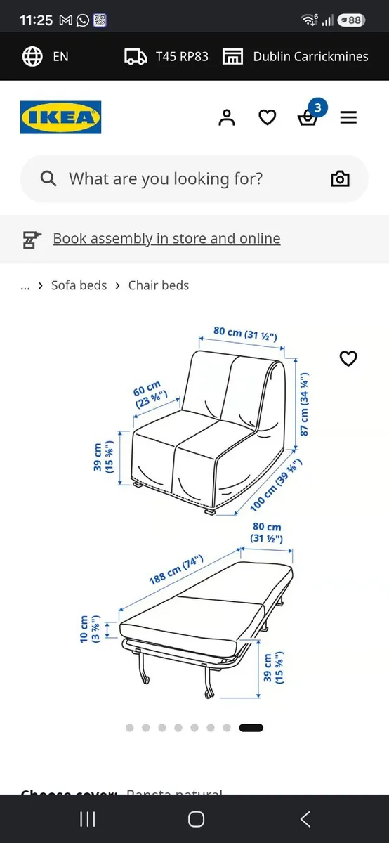 FOLD UP BED -CHAIR - Image 3