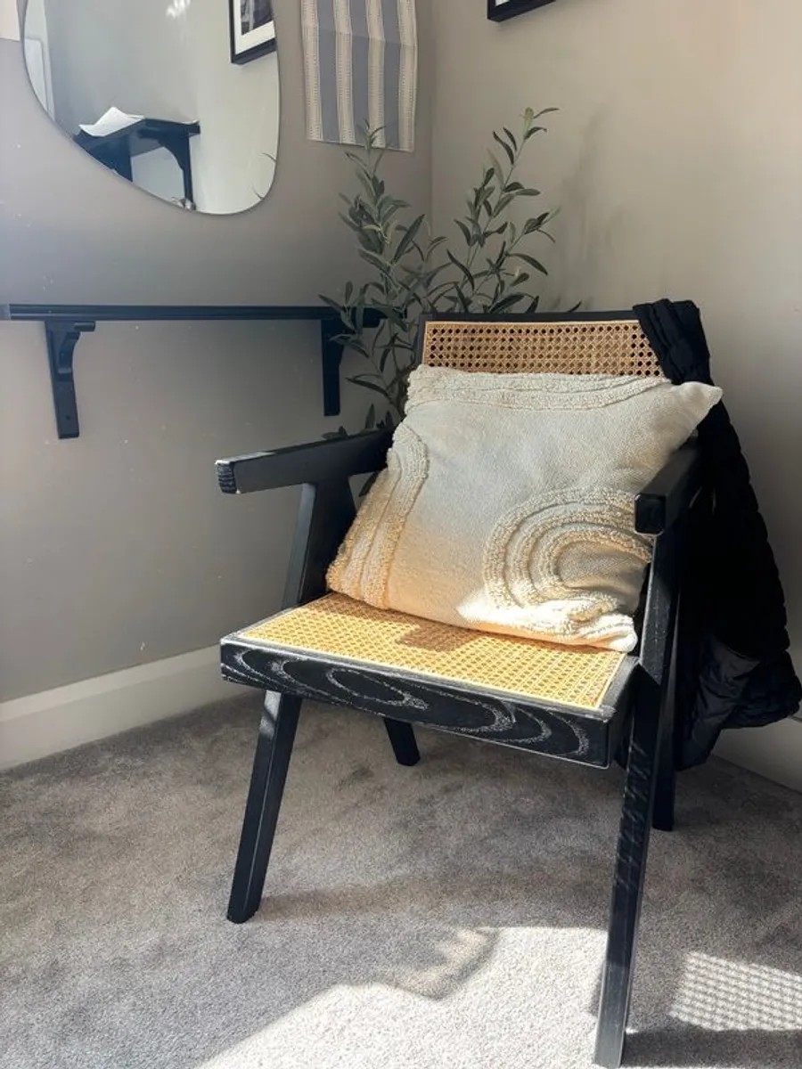 Rattan Chair & matching bench - Image 3
