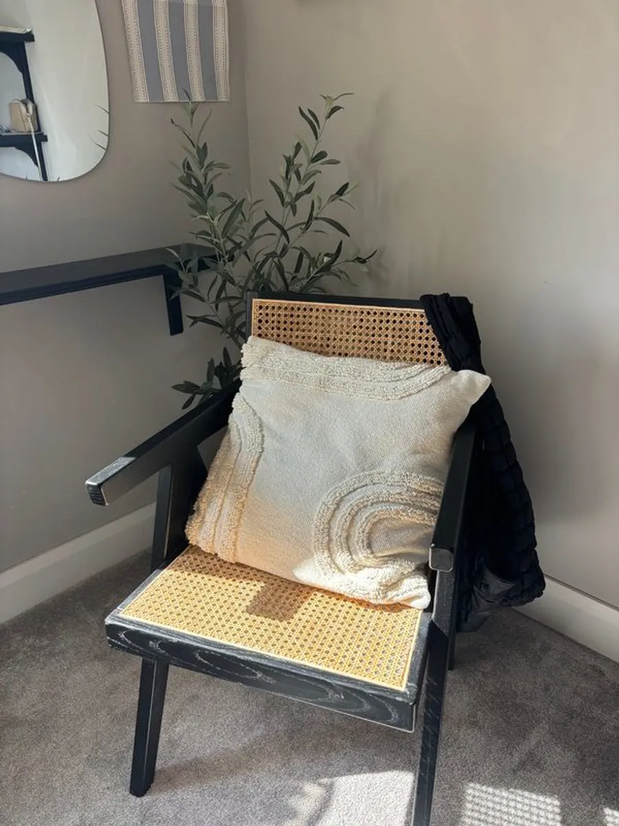 Rattan Chair & matching bench - Image 4