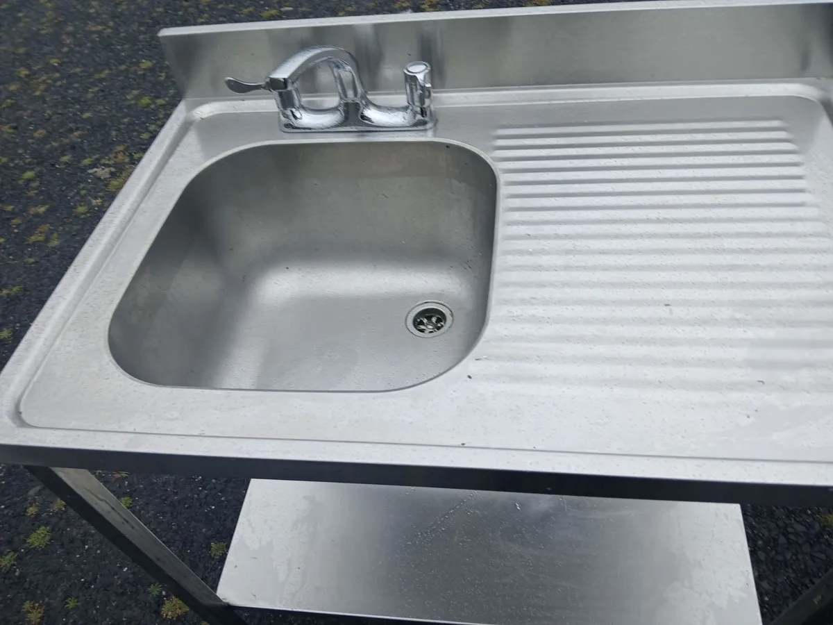 Staneless steel cabbinet sink unit complete - Image 1