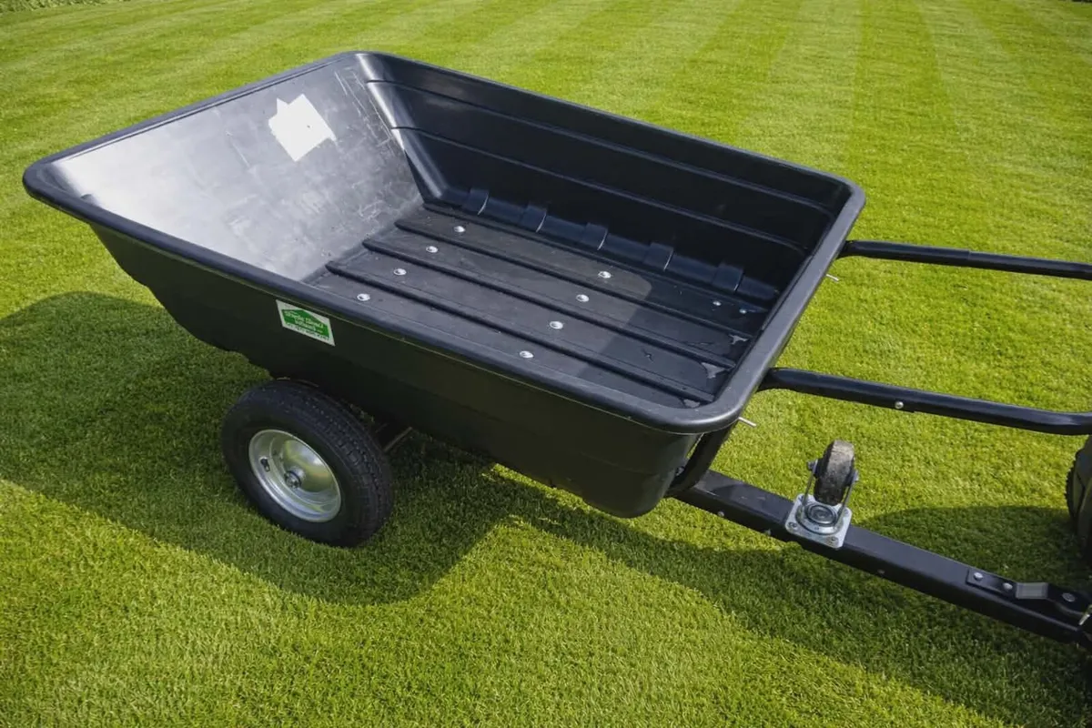 Husqvarna mulching lawnmower and trailer - Image 2