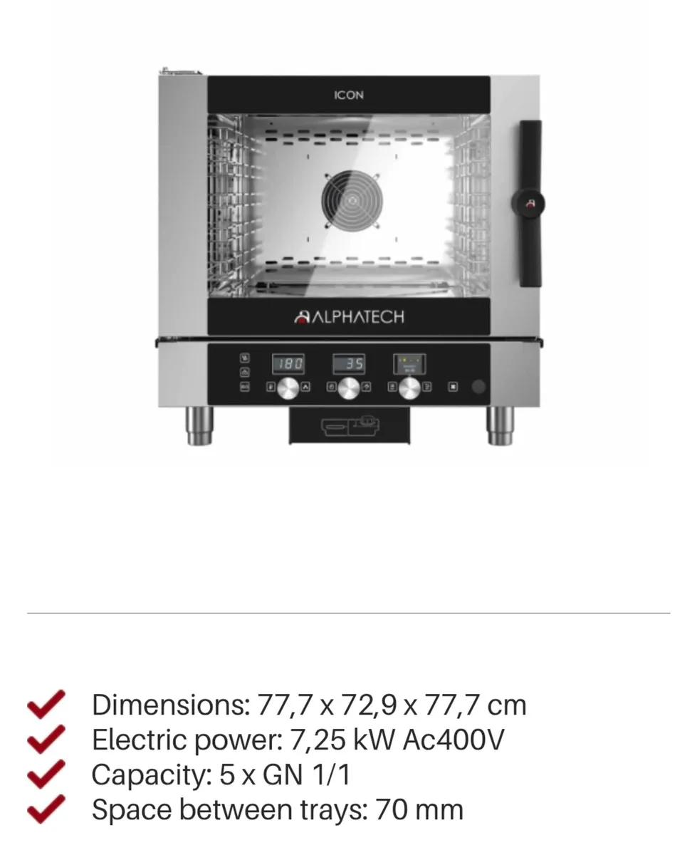 Alphatech icet051e Commercial Convection oven - Image 1