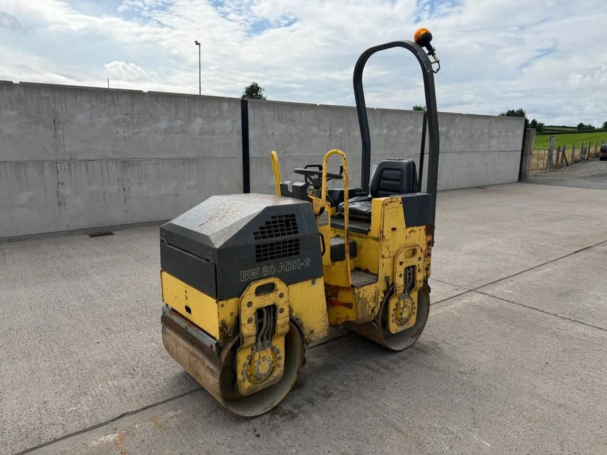 BOMAG BW80AD-5 DIESEL DOUBLE DRUM RIDE ON ROLLER - Image 1