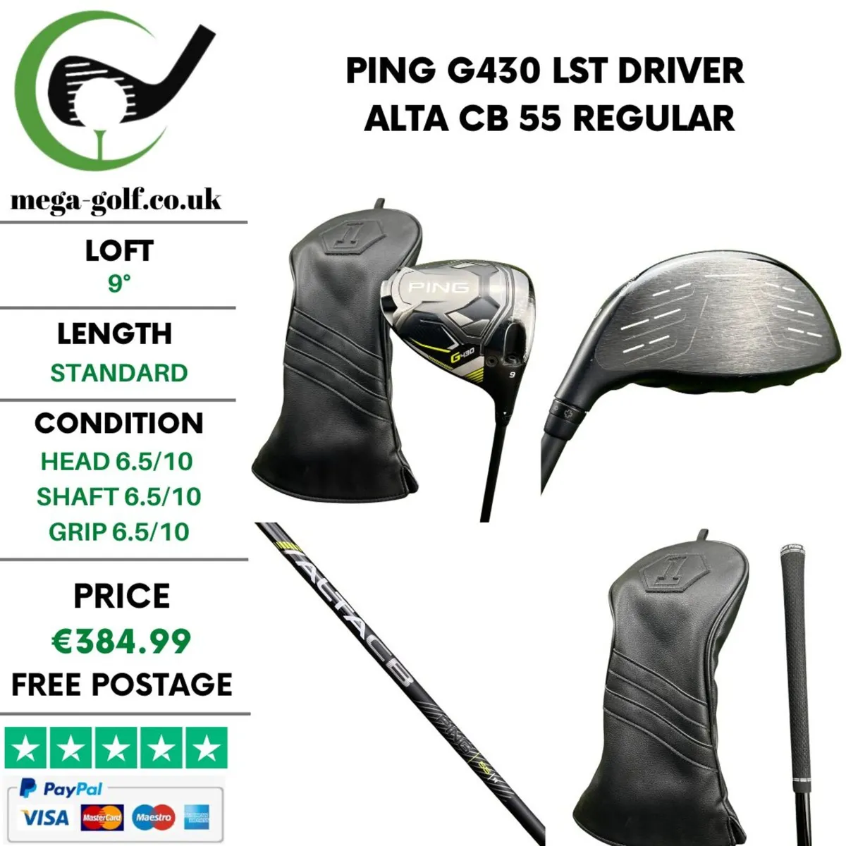 Ping G430 LST Driver / 9° / Alta CB 55 Regular - Image 1